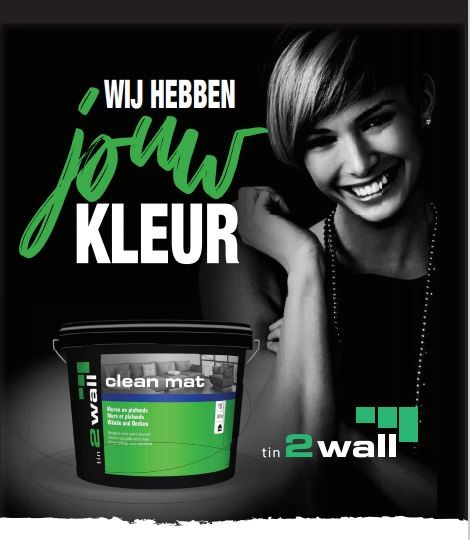 Tin2wall muur en plafonds Clean Mat