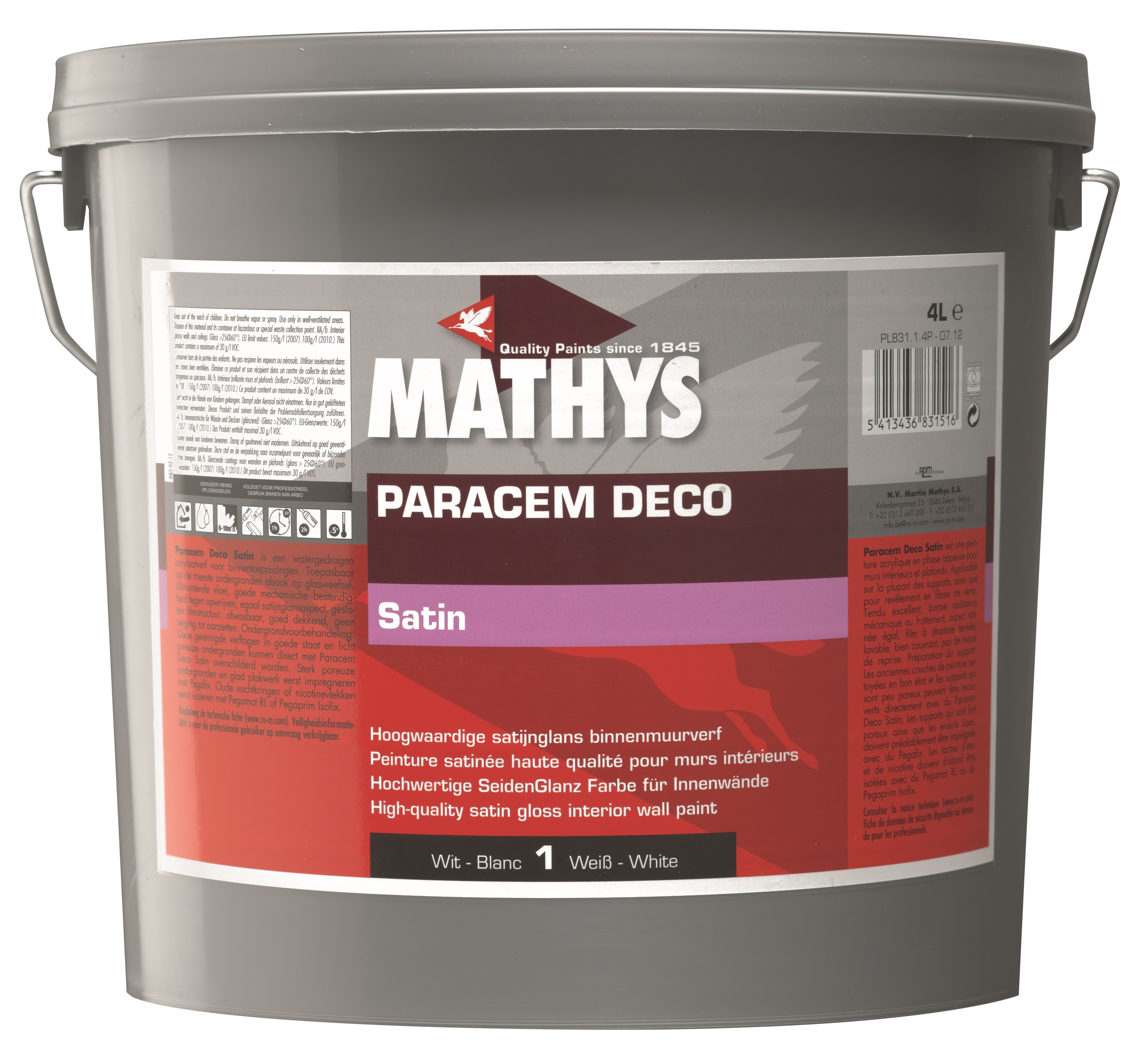 Paracem Deco Satin Wit