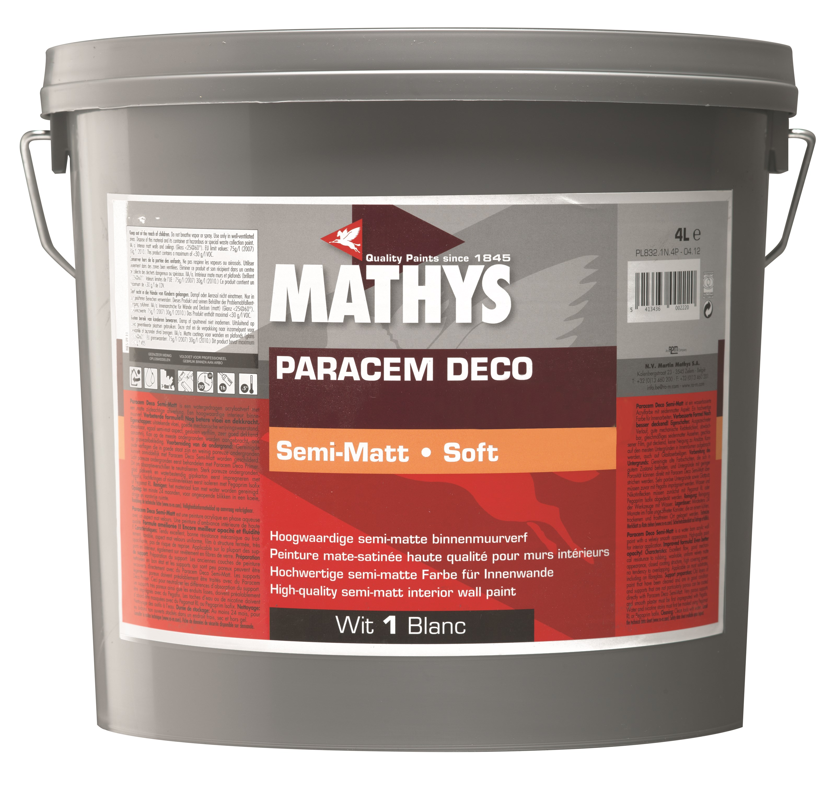 Paracem Deco Semi matt wit