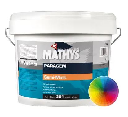 Paracem Semi matt aangekleurd